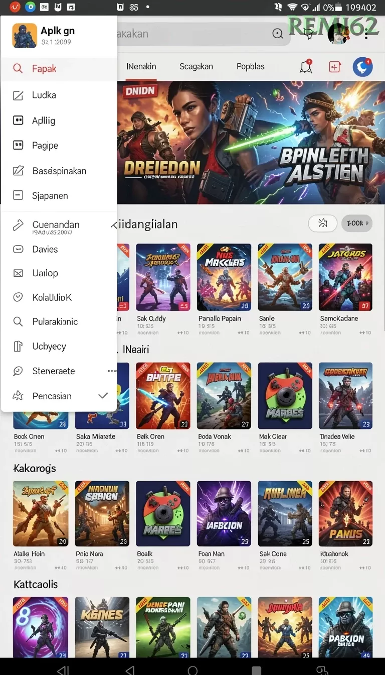 Cuplikan layar ACEPARTY — halaman utama